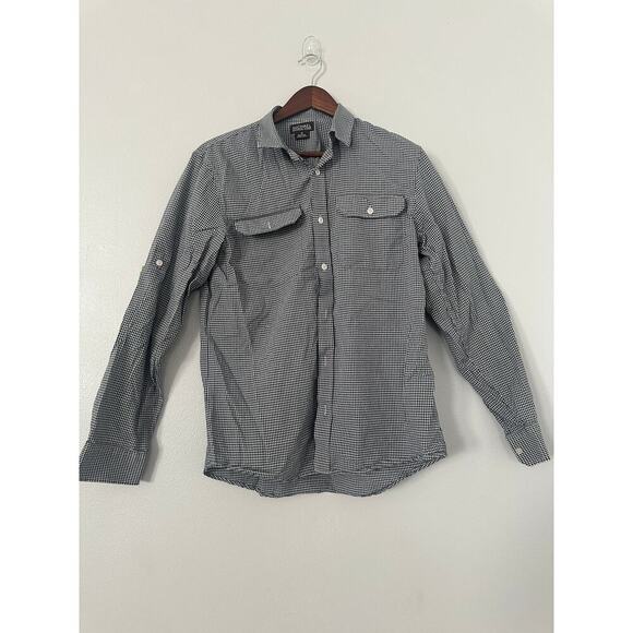 MICHAEL Michael Kors Men's Plaid Button Down Shirt sz Medium - Picture 1 of 5